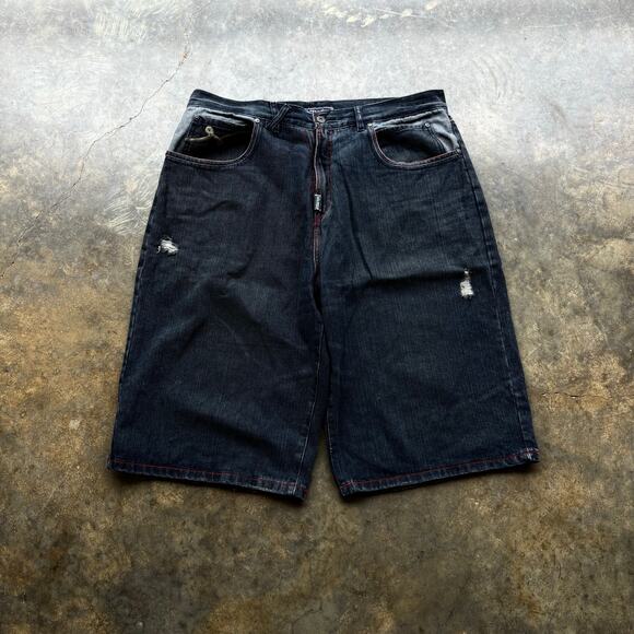 Crazy Vintage baggy y2k Black Jorts‎ - Picture 2 of 6